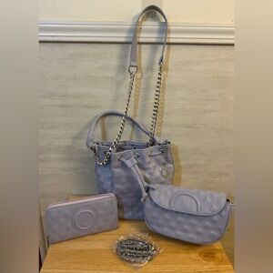 Loulu Lavender Crossbody Bag 3 Piece Set